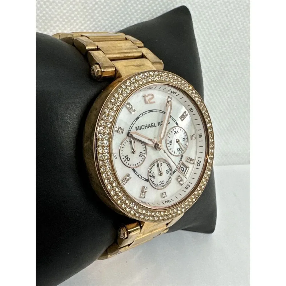 Michael Kors Parker MK5491 Women's Gold Stainless Steel Analog Dial Watch NUL31